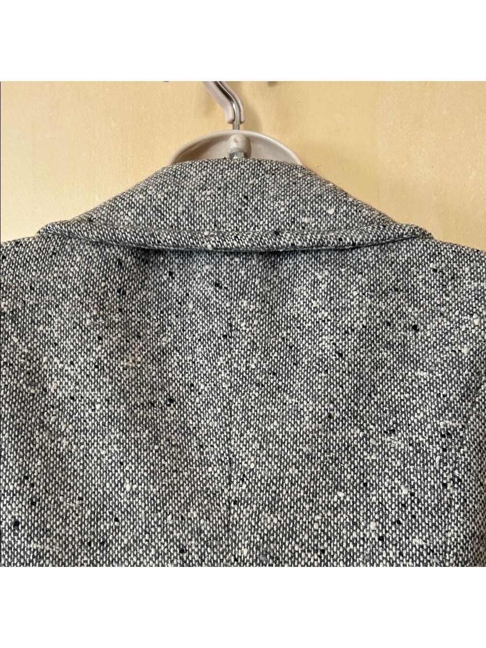 Olive des Olive Black and White Double-Breasted Tweed Jacket size S - Picture 8 of 11